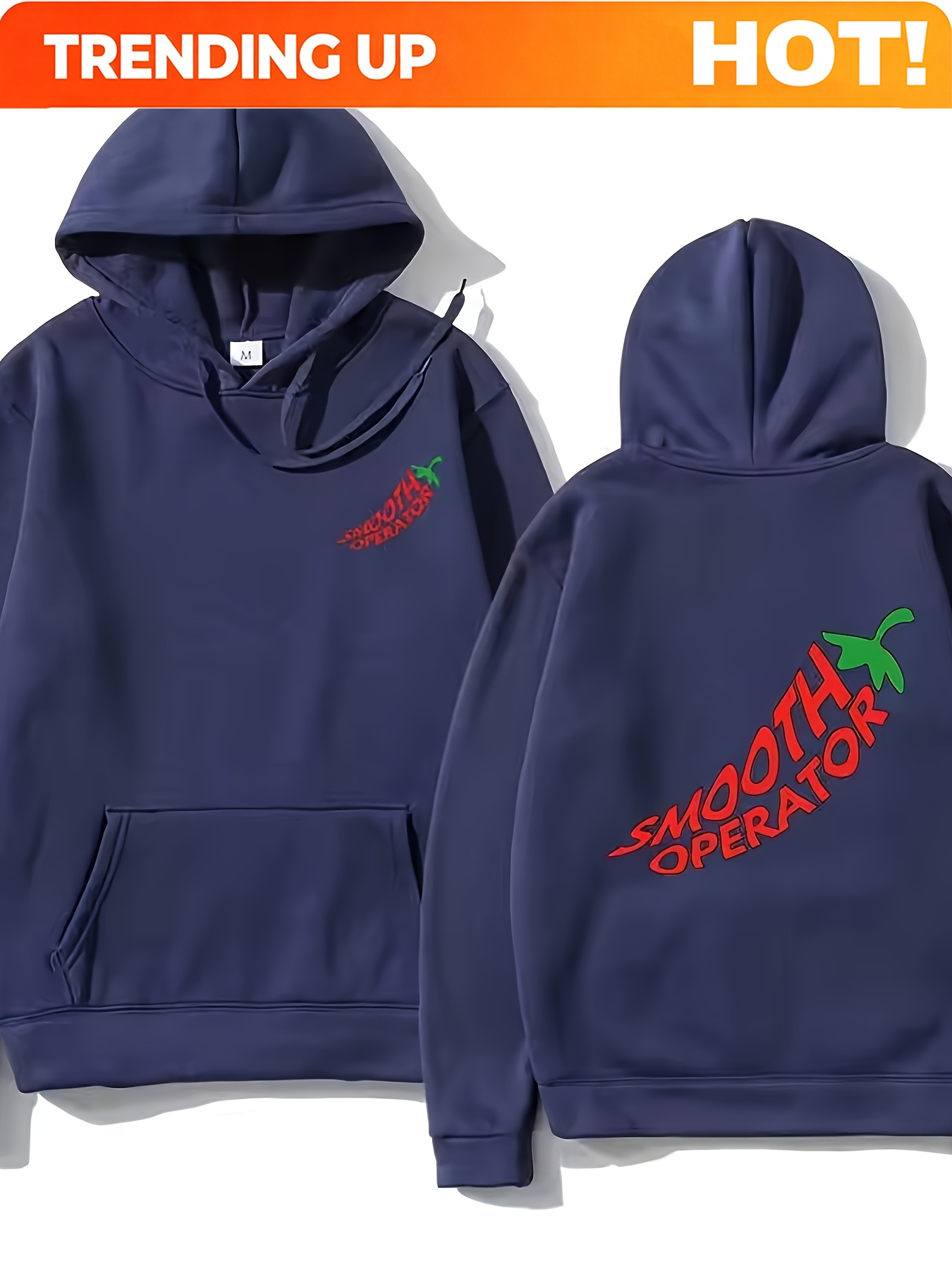 Street Fashion Men 2025 - 2025秋冬新作トレンドレターチリ柄プリントファッション多用途メンズカジュアルストリートスタイル伸縮性フーディー
