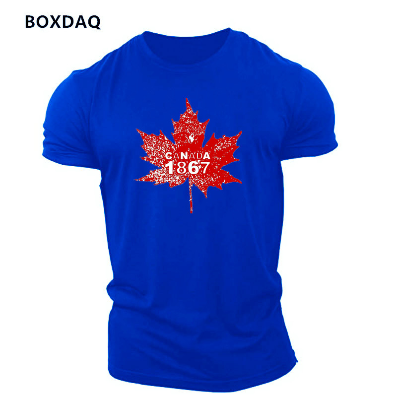 ファッションカナダメープルリーフパターンメンズ Tシャツ夏半 - Street Fashion Canada のレビューと価格